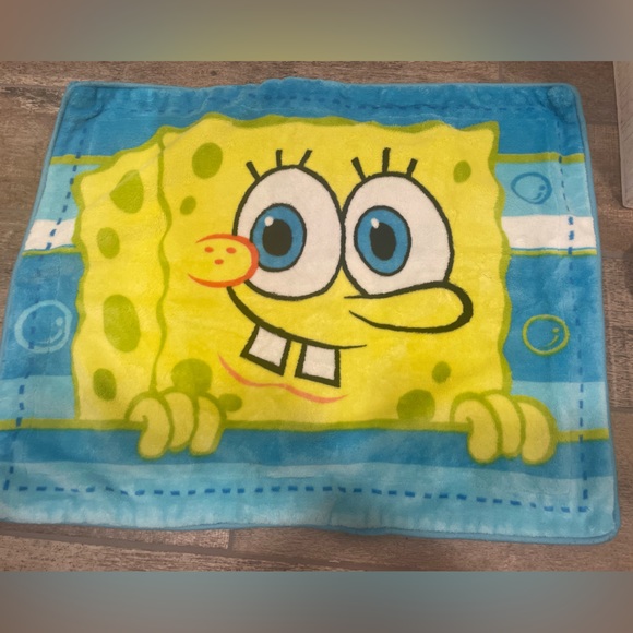 SpongeBob square pants pillow case, fuzzy warm brand new - Picture 1 of 2